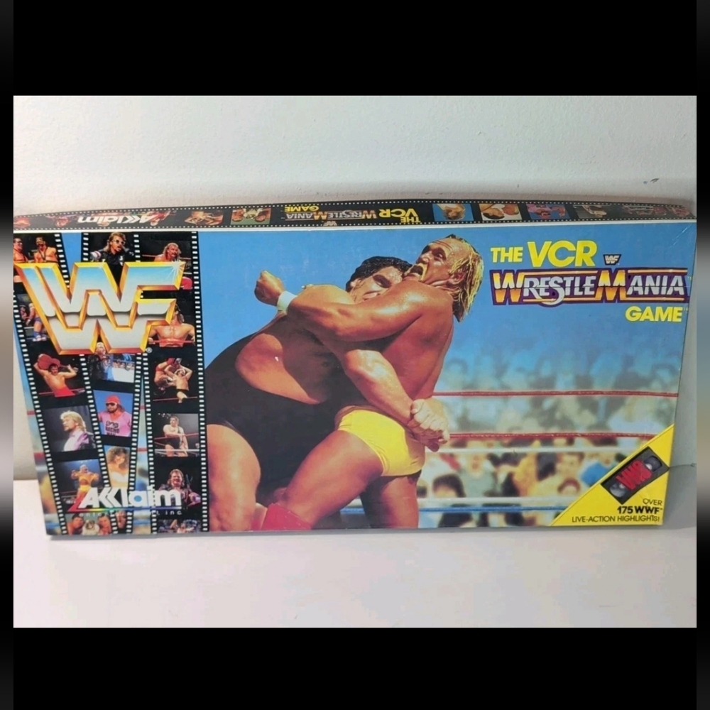 1998 The VCR Wrestlemania Game WWF WWE Akklaim VHS Hulk Hogan Wrestling